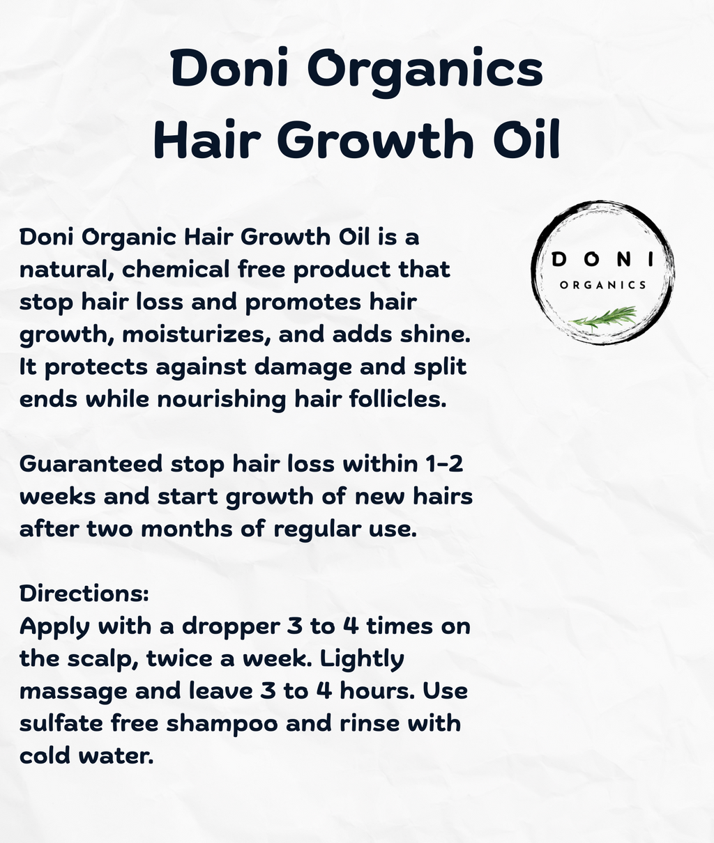 Doni Organic Hair Growth Oil