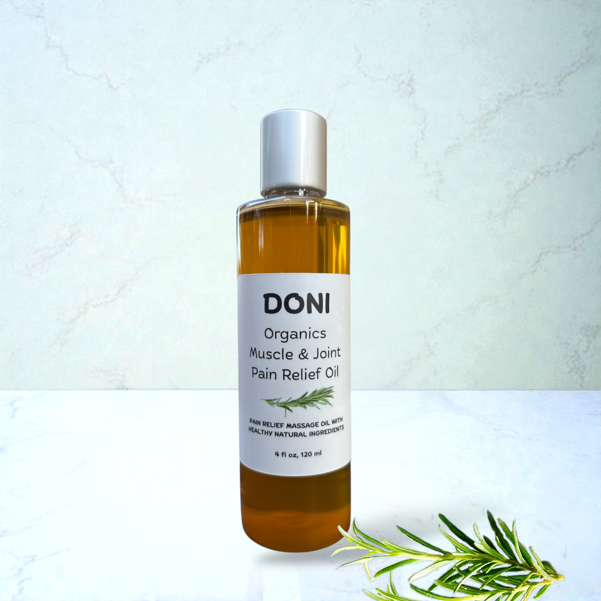 Organic Pain Relief Massage Oil - Natural Muscle & Joint Relief with Arnica