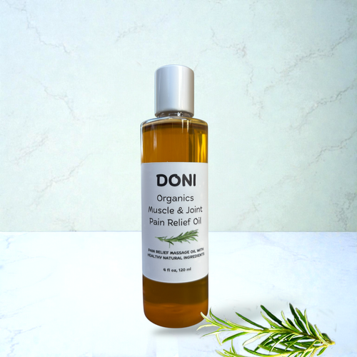 Organic Pain Relief Massage Oil - Natural Muscle & Joint Relief with Arnica