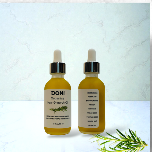 Organic Hair Growth Oil - Natural Treatment for Thinning Hair & Hair Loss