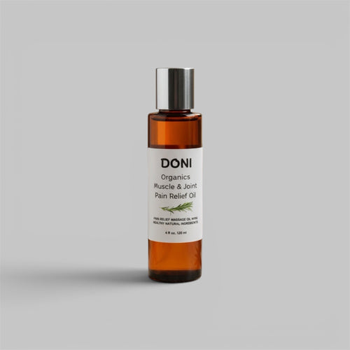 Organic Pain Relief Massage Oil with All-Natural Herbs - Doni Organics