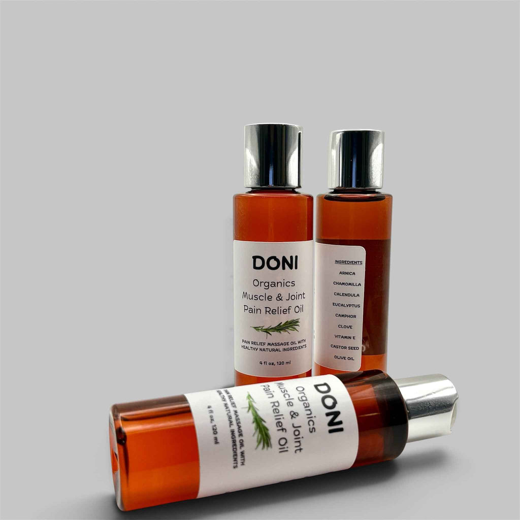 Organic Pain Relief Massage Oil with All-Natural Herbs